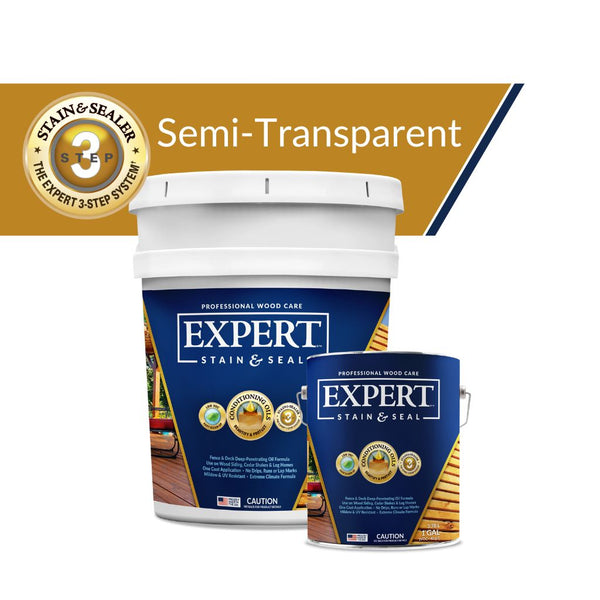 EXPERT Stain & Seal | Semi-Transparent Wood Stain & Sealer
