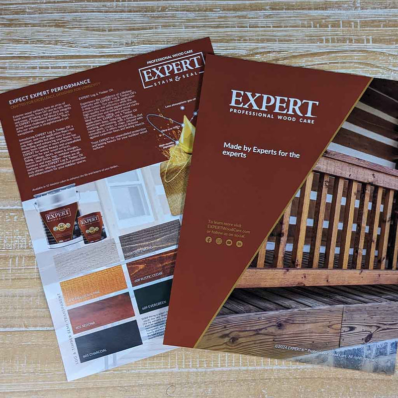 EXPERT Log & Timber Color Swatch Sheet 25 Pack - Stain & Seal Experts Store