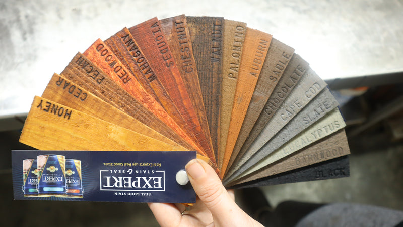 Wood Stain Color Samples Fan Deck - Stain & Seal Experts Store